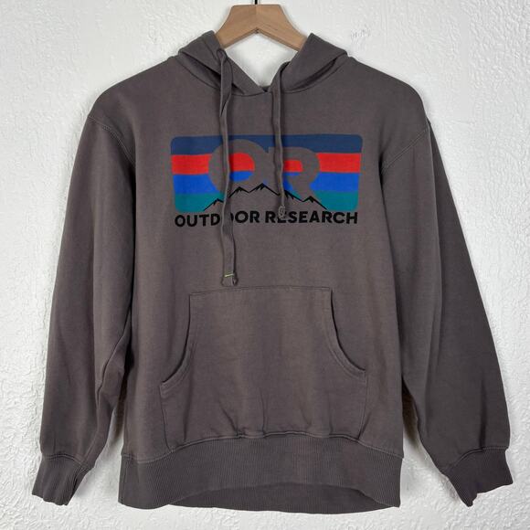 Outdoor Research OR Advocate Stripe Logo Unisex Hoodie Size Small - Picture 1 of 3